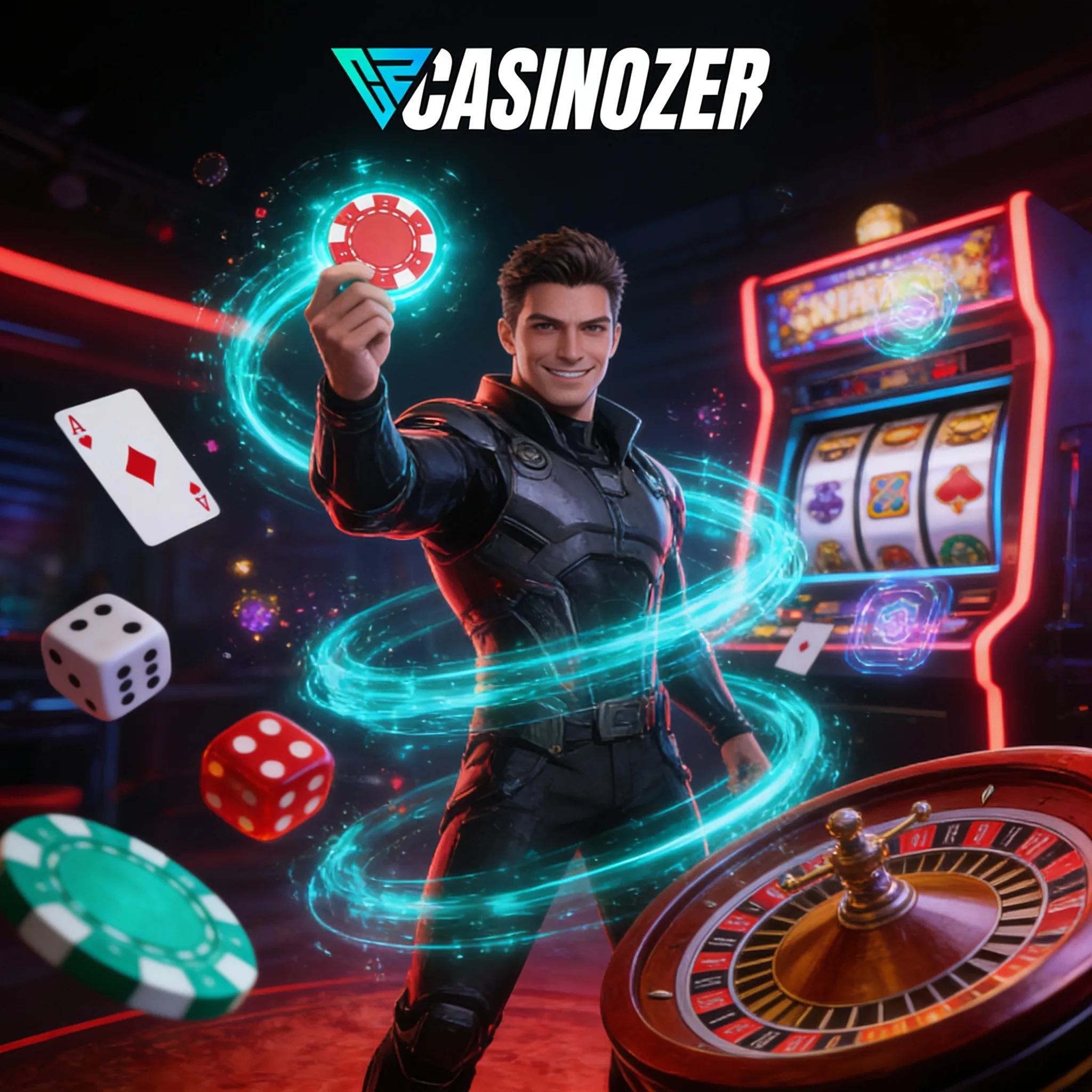Jeux de casino Casinozer avec machines à sous, roulette et jeux de table