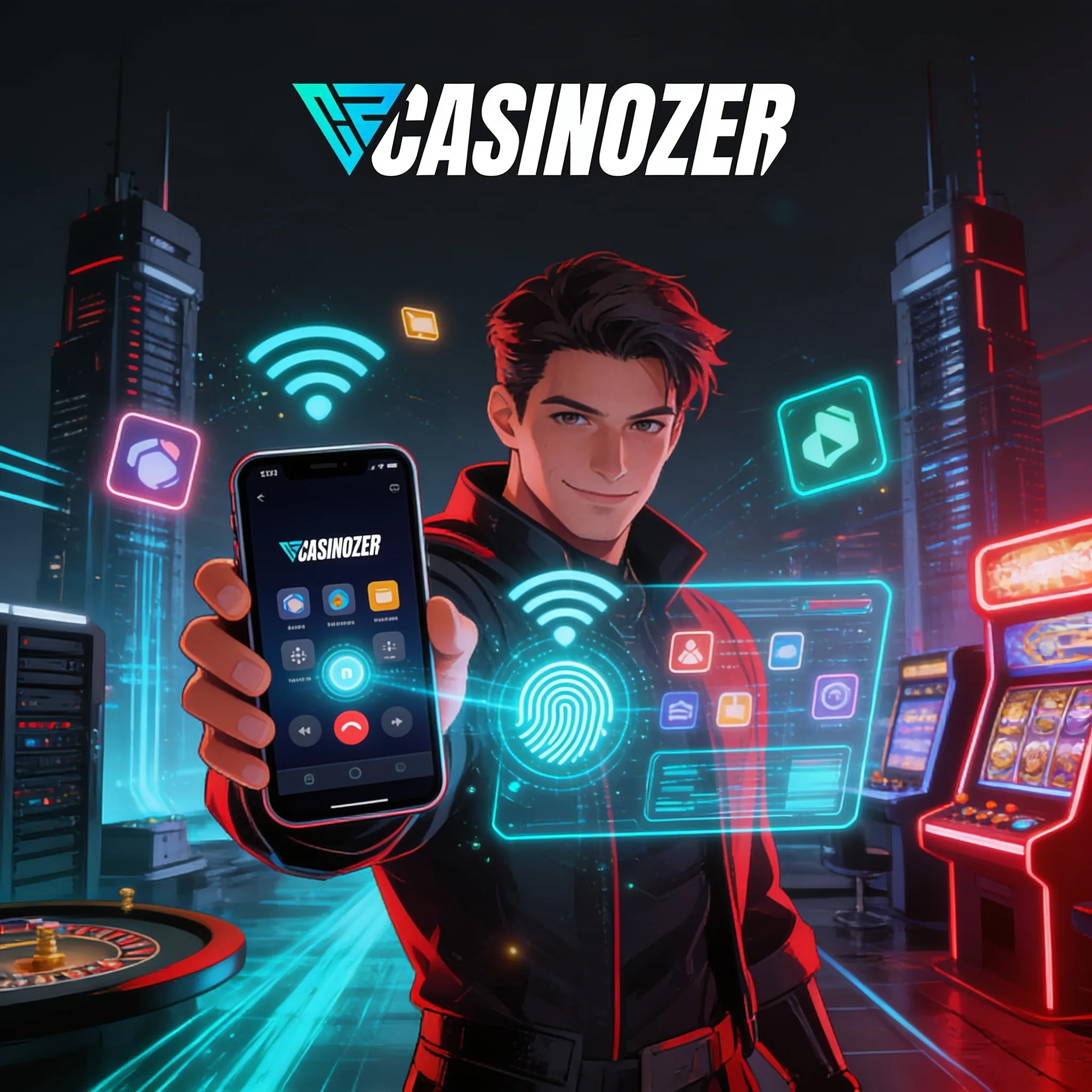 Illustration de l’accès mobile Casinozer